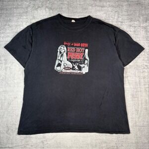 House of 1000 Corpses Shirt Mens XL Black Vintage Red Hot Liquor Horror Movie